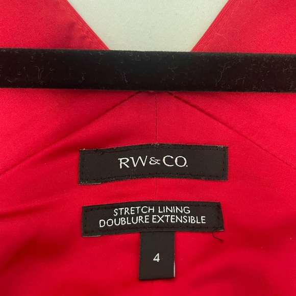 Rw&co Red patterned summer dress - Picture 4 of 4